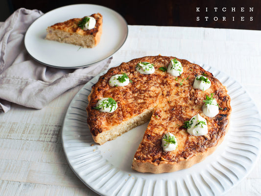 Sauerkraut Apple and Bacon Quiche