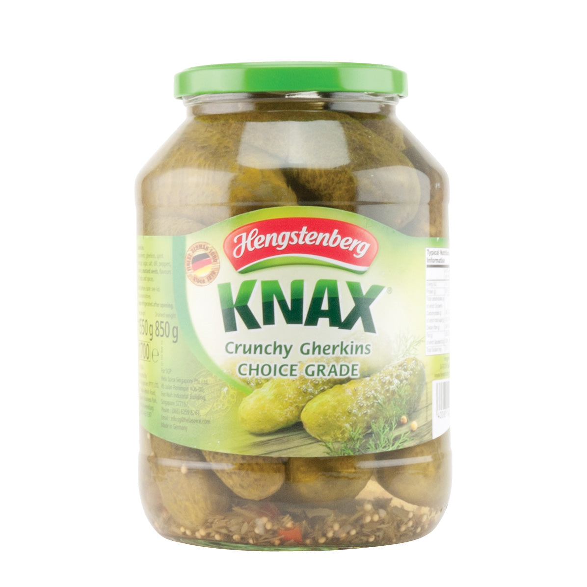 Gherkins 1700 ml – Hela Spice Singapore