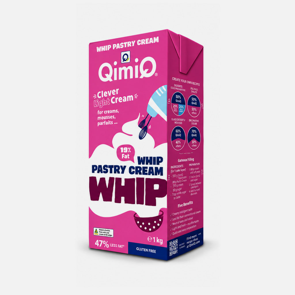 QimiQ Whip Pastry Cream UHT  1 kg (12 packs/carton)